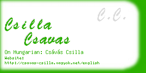 csilla csavas business card